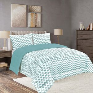 COMFORTER SET 2PCS TWIN DOUBLE FACE BLUE COMFORTER SET 2PCS TWIN DOUBLE FACE BLUE